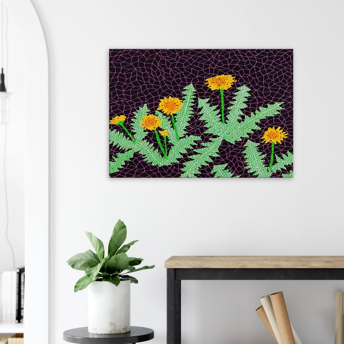 DANDELIONS 1985 Canvas | Yayoi Kusama Canvas | Yayoi Kusama Prints