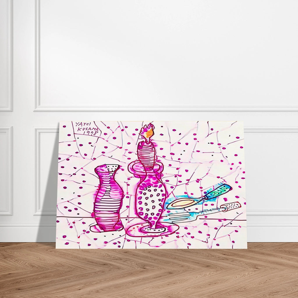 STILL LIFE OF CANDLESTICK 1978 Poster | Yayoi Kusama Poster | Yayoi Kusama Prints