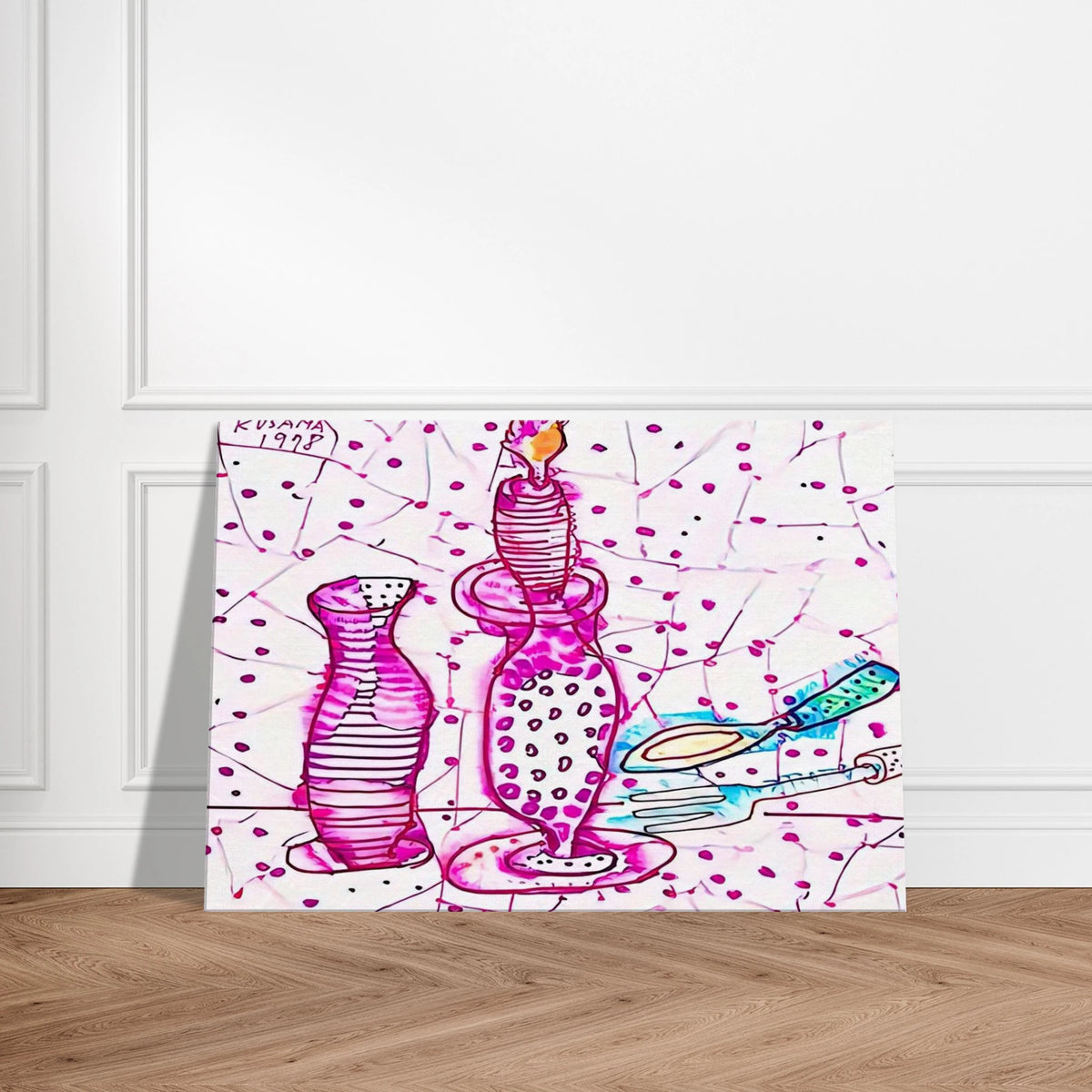 STILL LIFE OF CANDLESTICK 1978 Canvas | Yayoi Kusama Canvas | Yayoi Kusama Prints