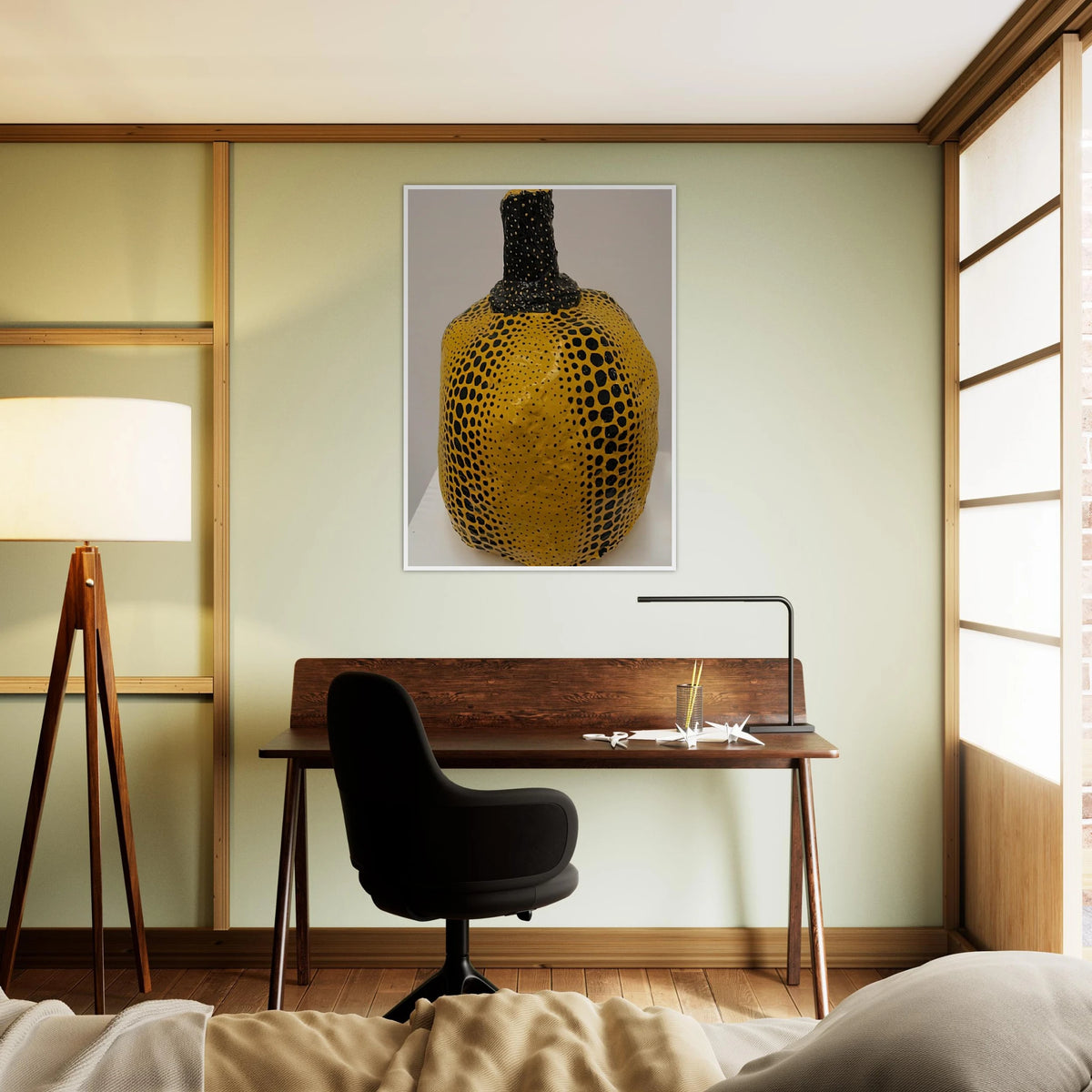 PUMPKIN 1983 Framed Poster | Yayoi Kusama Framed Prints Wall Art | Yayoi Kusama Prints