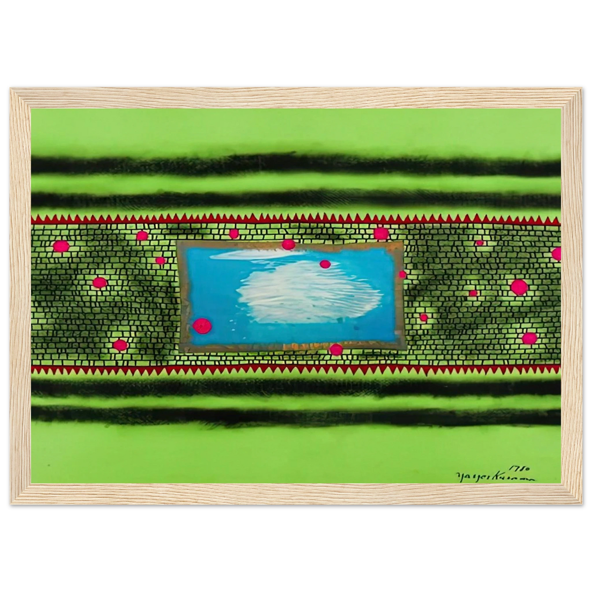 TRAVELING WATER 1980 Framed Poster | Yayoi Kusama Framed Prints Wall Art | Yayoi Kusama Prints