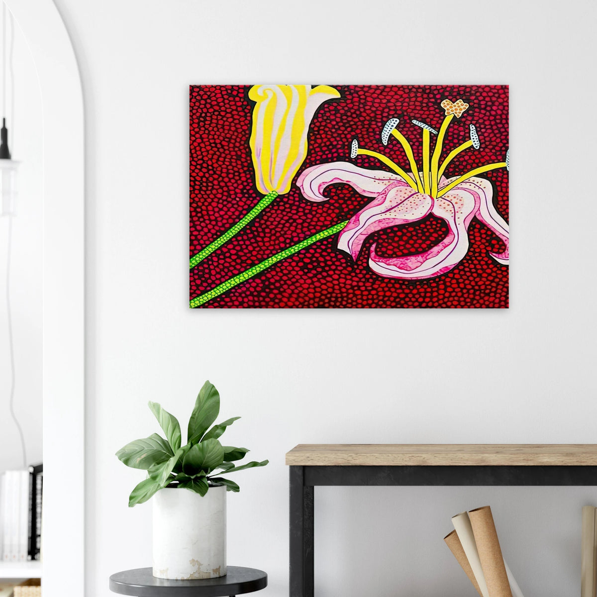 READY TO BLOSSOM IN THE MORNING 1989 Canvas | Yayoi Kusama Canvas | Yayoi Kusama Prints