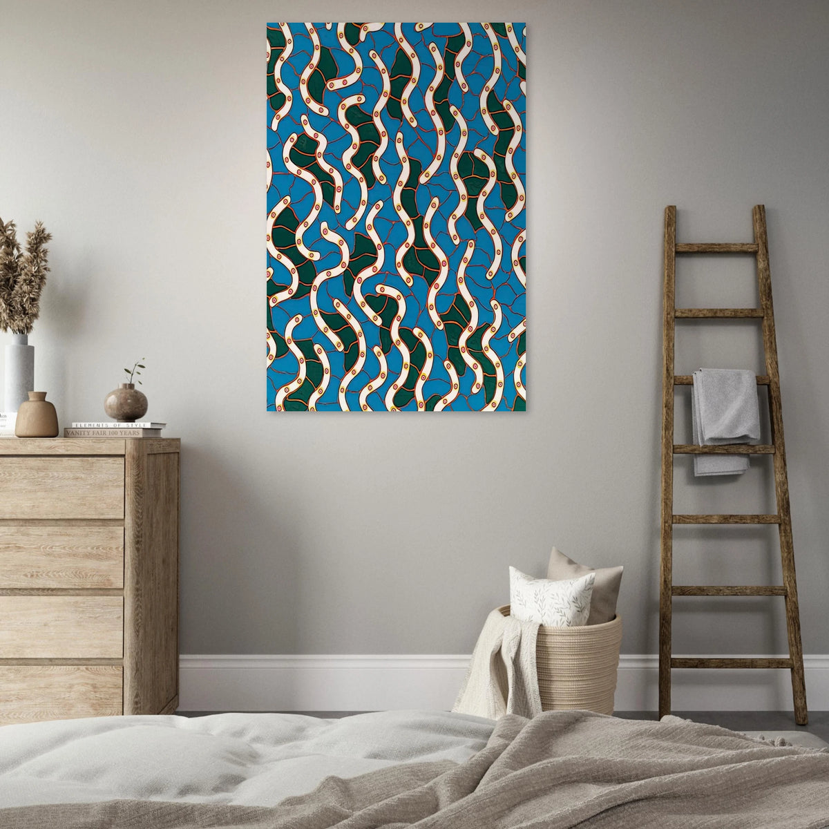 WAVES ON THE HUDSON RIVER 1988 Poster | Yayoi Kusama Poster | Yayoi Kusama Prints