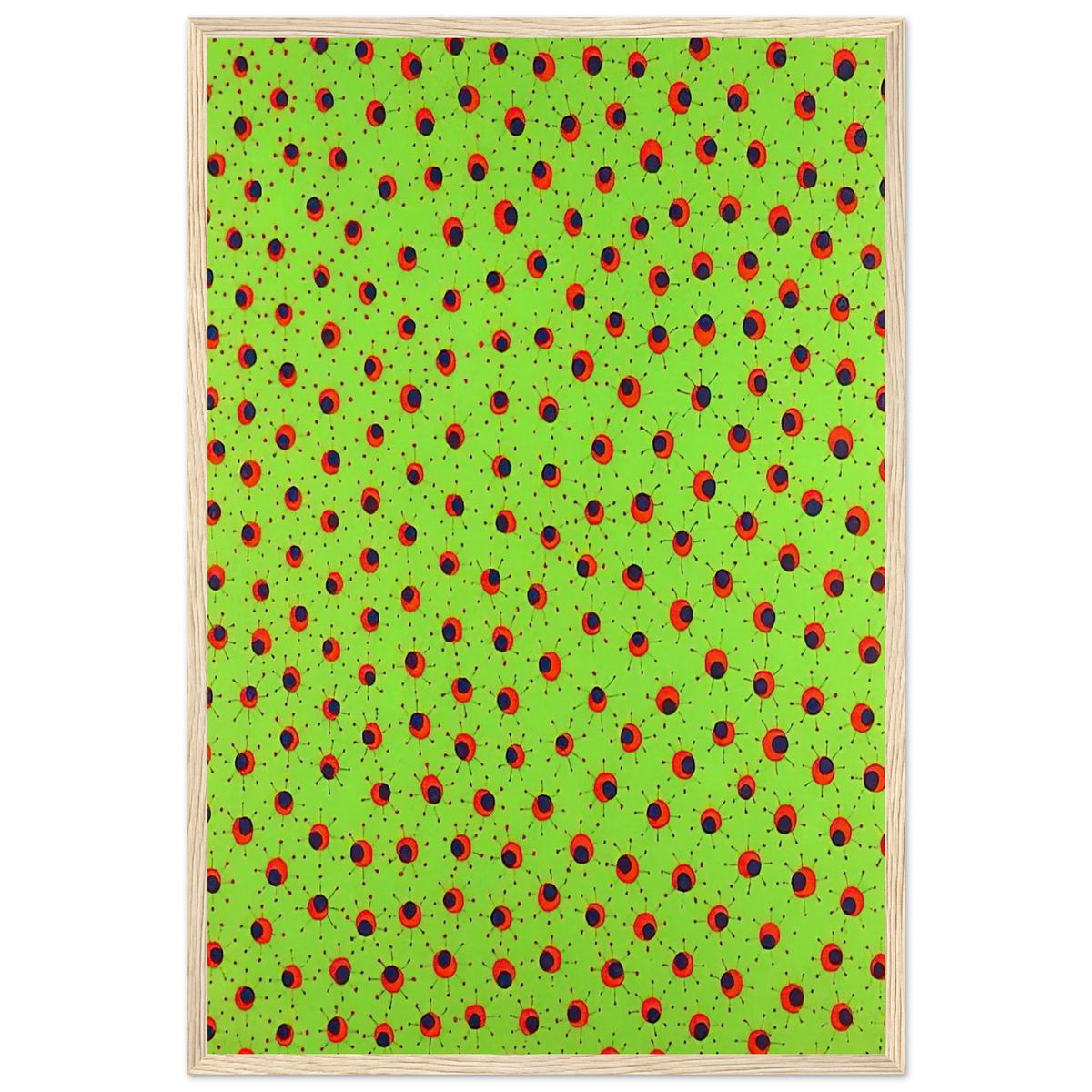 FIELDS IN SPRING 1988 Framed Poster | Yayoi Kusama Framed Prints Wall Art | Yayoi Kusama Prints