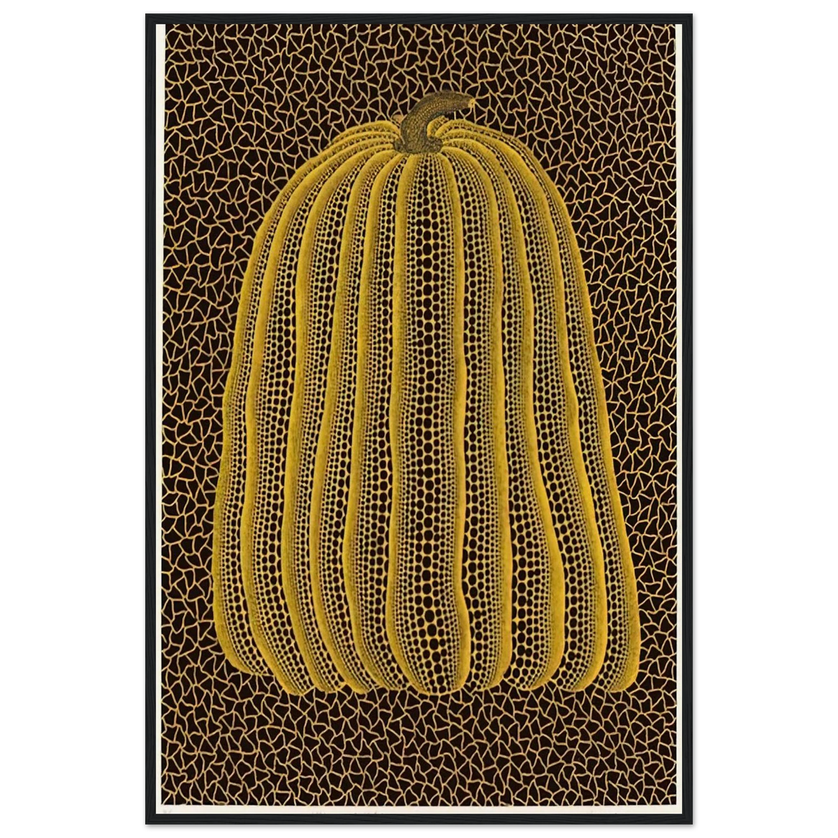 YELLOW PUMPKIN 1992 Framed Poster | Yayoi Kusama Framed Prints Wall Art | Yayoi Kusama Prints