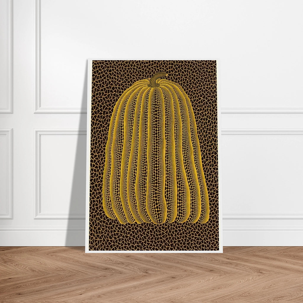 YELLOW PUMPKIN 1992 Framed Poster | Yayoi Kusama Framed Prints Wall Art | Yayoi Kusama Prints