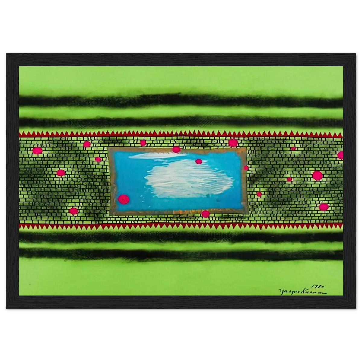TRAVELING WATER 1980 Framed Poster | Yayoi Kusama Framed Prints Wall Art | Yayoi Kusama Prints
