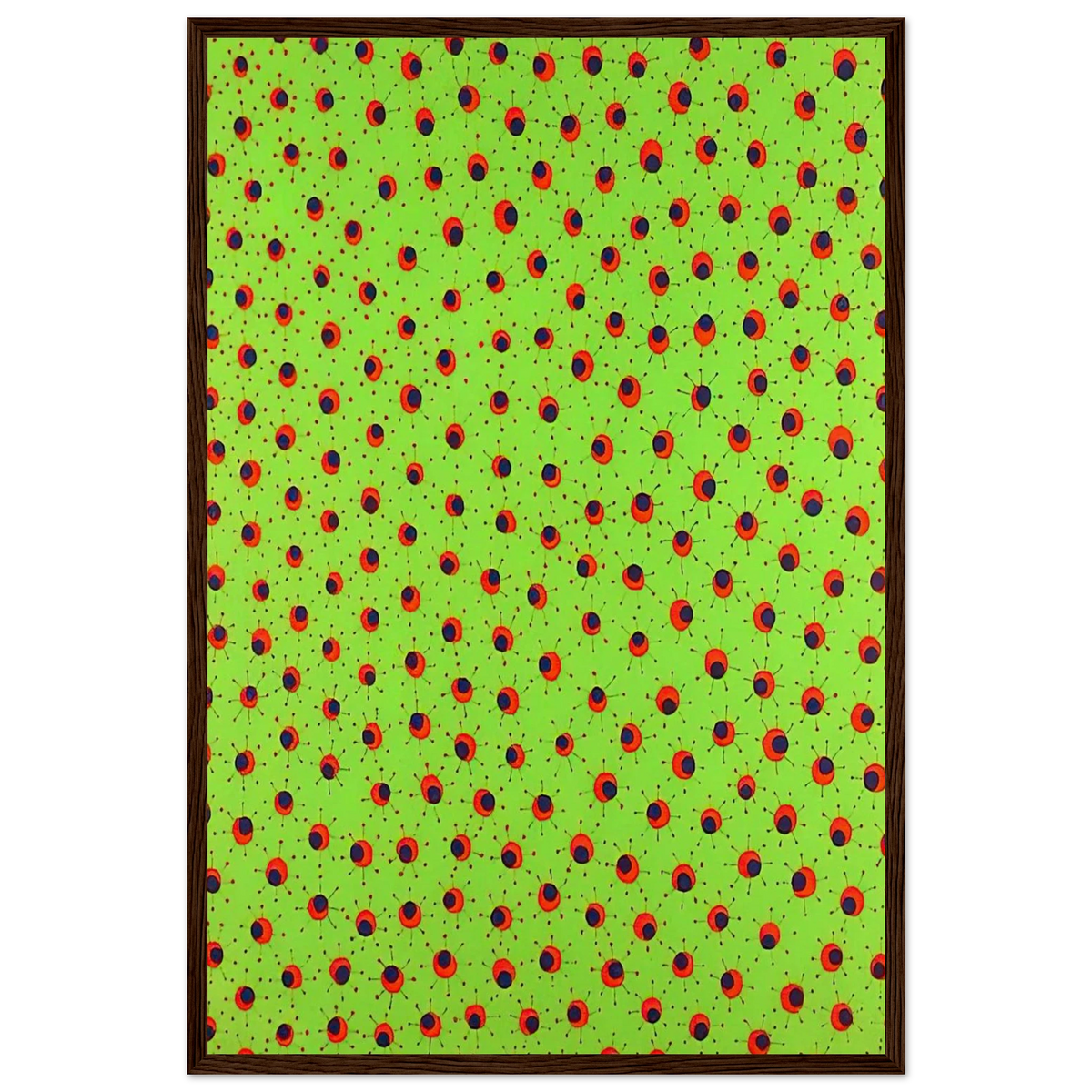 FIELDS IN SPRING 1988 Framed Poster | Yayoi Kusama Framed Prints Wall Art | Yayoi Kusama Prints