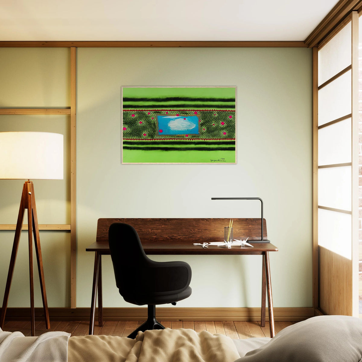 TRAVELING WATER 1980 Framed Poster | Yayoi Kusama Framed Prints Wall Art | Yayoi Kusama Prints
