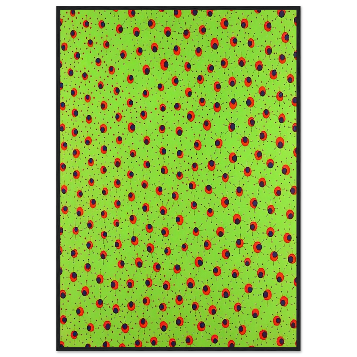 FIELDS IN SPRING 1988 Framed Poster | Yayoi Kusama Framed Prints Wall Art | Yayoi Kusama Prints