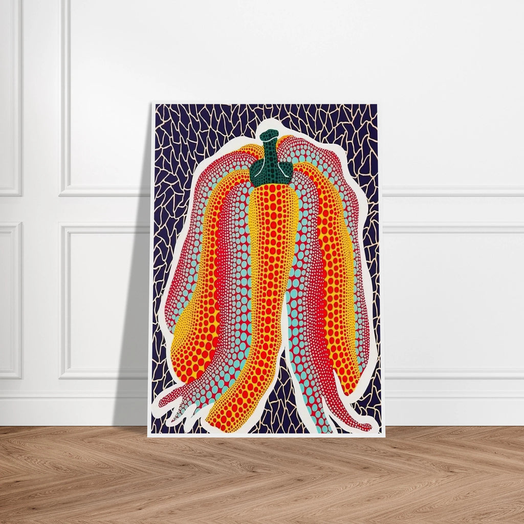 PUMPKIN 1990 Framed Poster | Yayoi Kusama Framed Prints Wall Art | Yayoi Kusama Prints