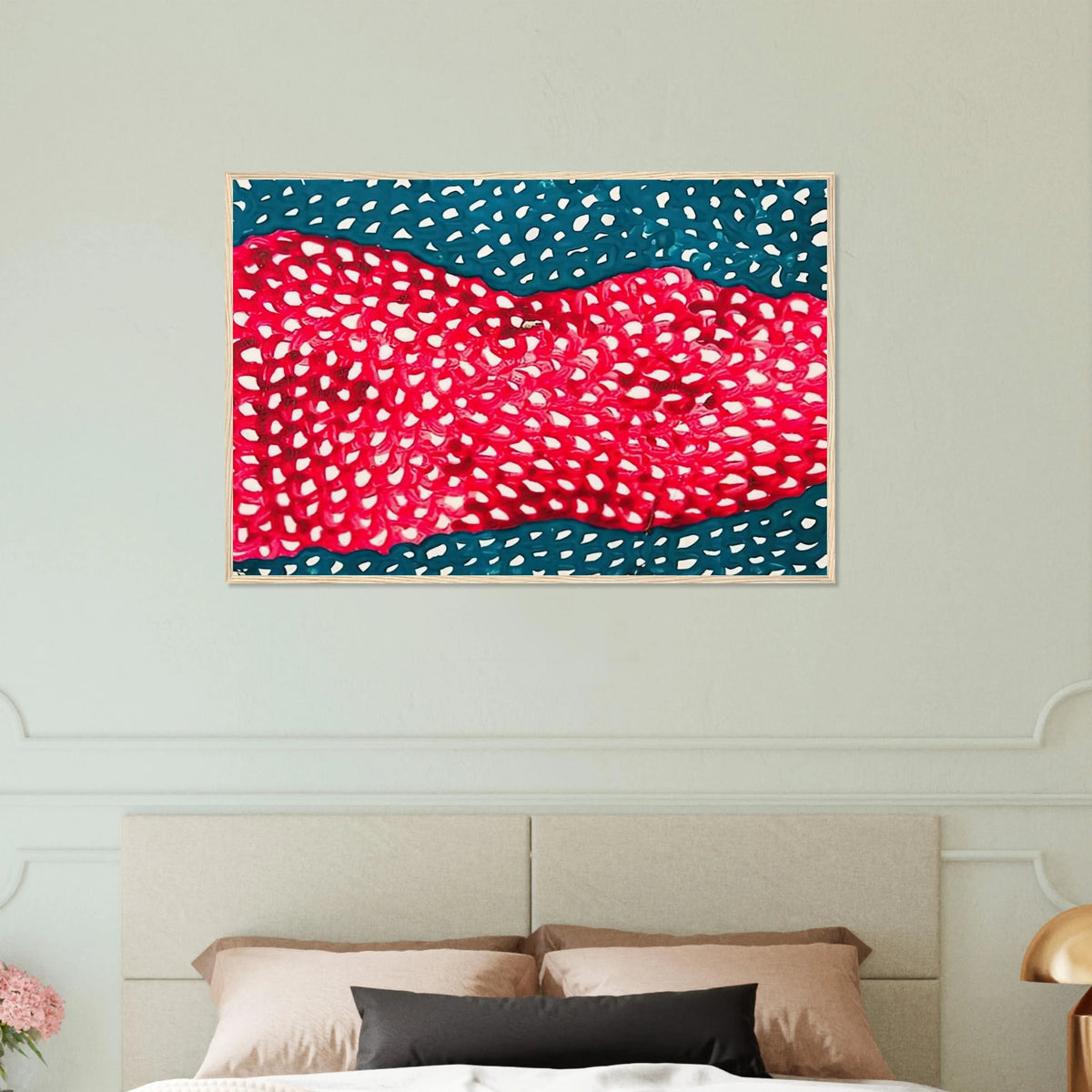 WAVES 1953 Framed Poster | Yayoi Kusama Framed Prints Wall Art | Yayoi Kusama Prints