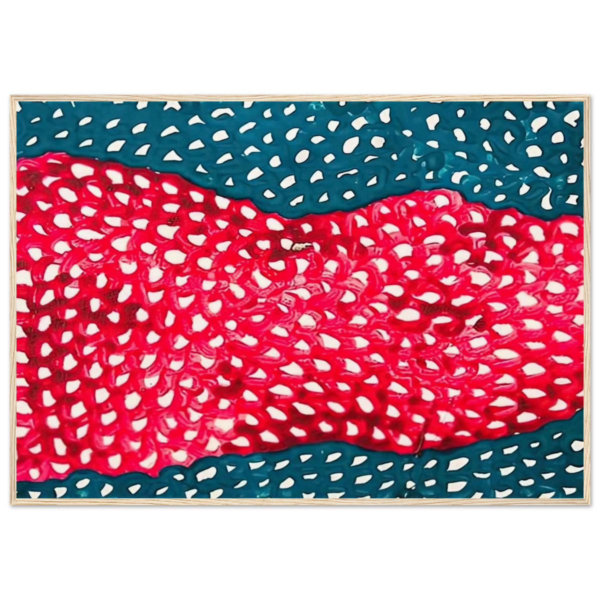 WAVES 1953 Framed Poster | Yayoi Kusama Framed Prints Wall Art | Yayoi Kusama Prints