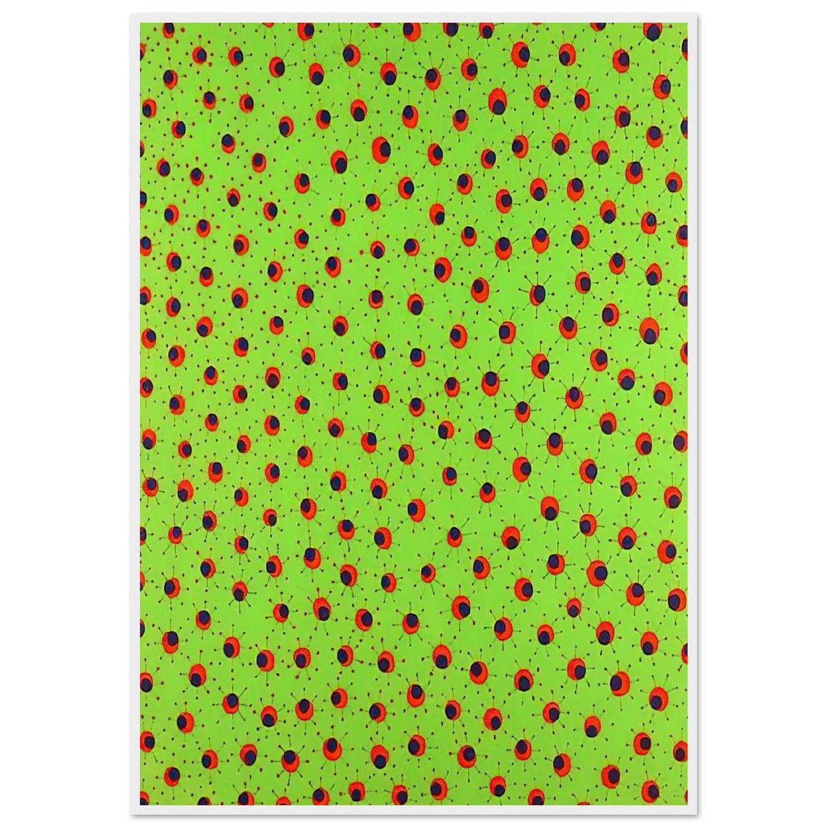 FIELDS IN SPRING 1988 Framed Poster | Yayoi Kusama Framed Prints Wall Art | Yayoi Kusama Prints