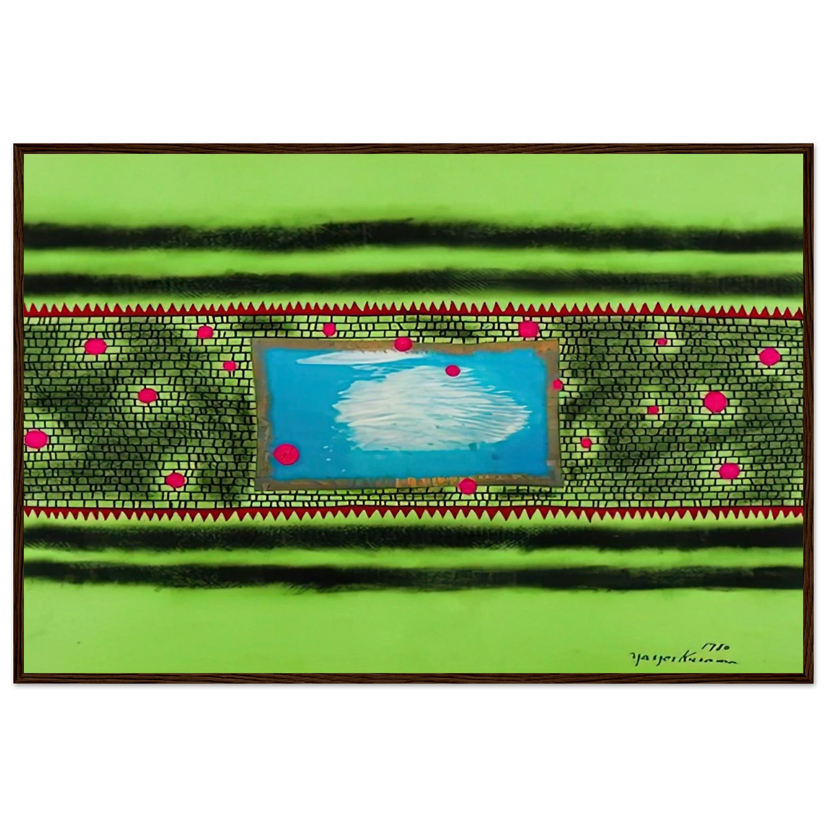 TRAVELING WATER 1980 Framed Poster | Yayoi Kusama Framed Prints Wall Art | Yayoi Kusama Prints