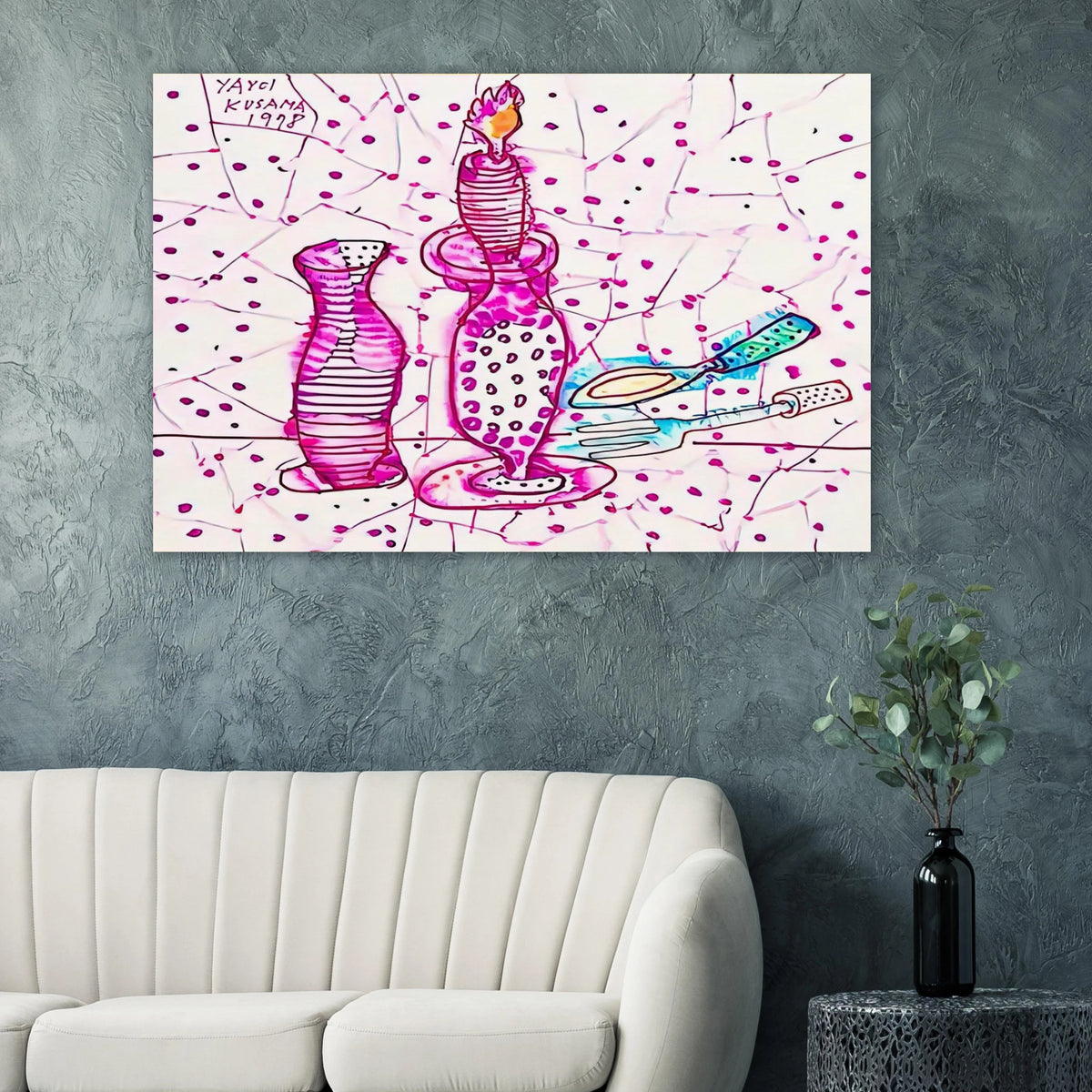 STILL LIFE OF CANDLESTICK 1978 Poster | Yayoi Kusama Poster | Yayoi Kusama Prints