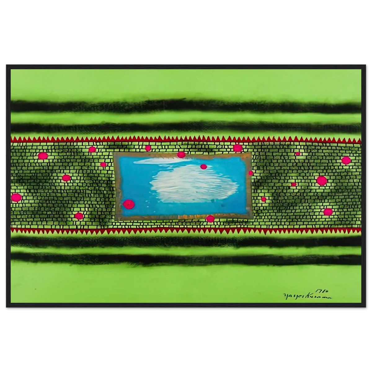 TRAVELING WATER 1980 Framed Poster | Yayoi Kusama Framed Prints Wall Art | Yayoi Kusama Prints