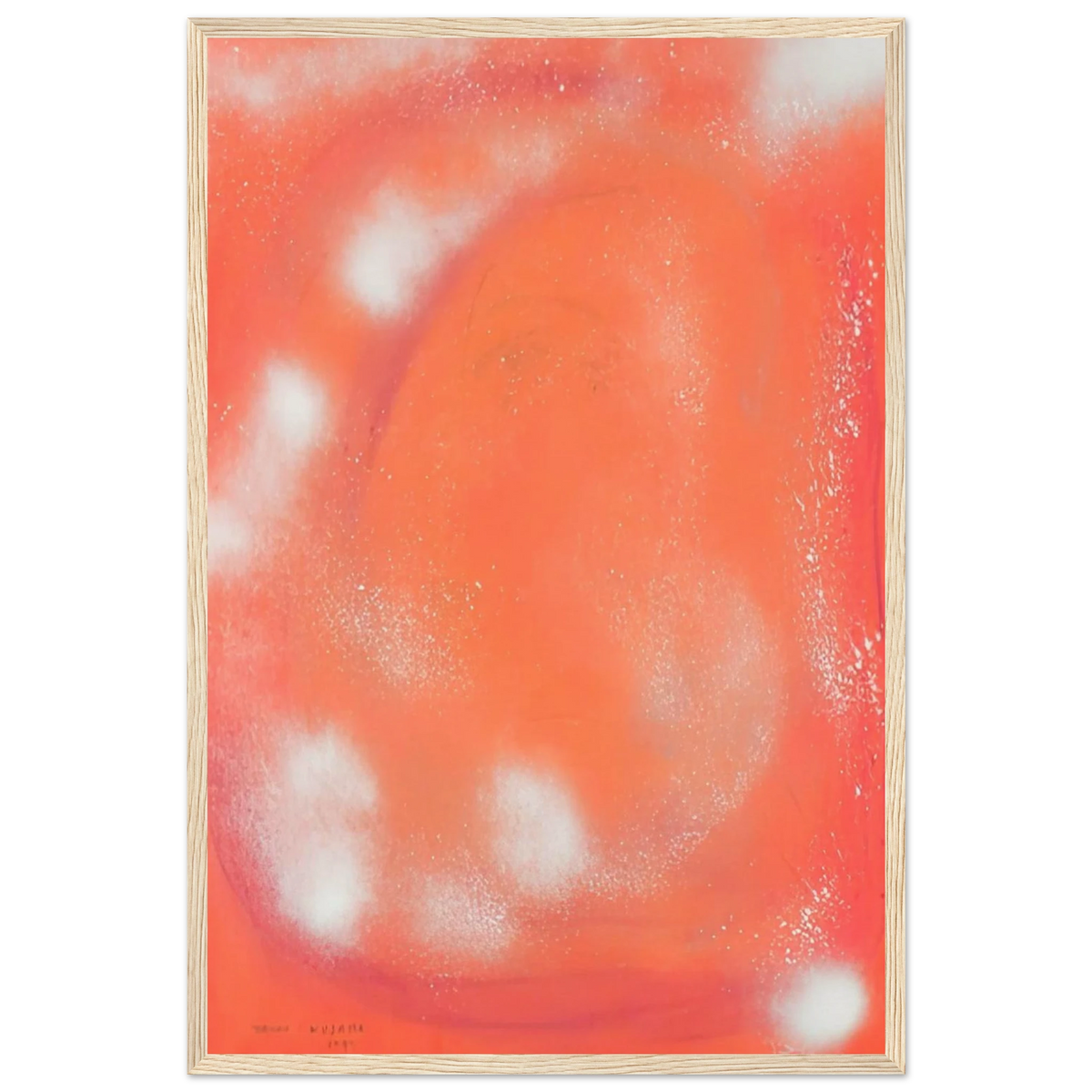 WOMAN IN THE WIND 1977 Framed Poster | Yayoi Kusama Framed Prints Wall Art | Yayoi Kusama Prints