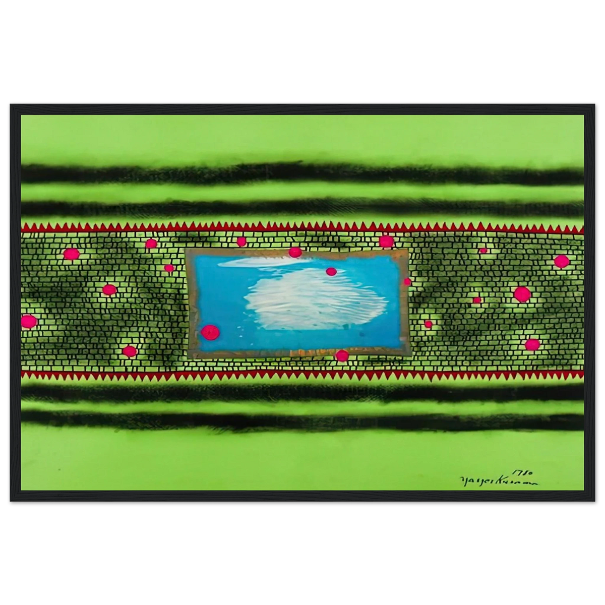 TRAVELING WATER 1980 Framed Poster | Yayoi Kusama Framed Prints Wall Art | Yayoi Kusama Prints
