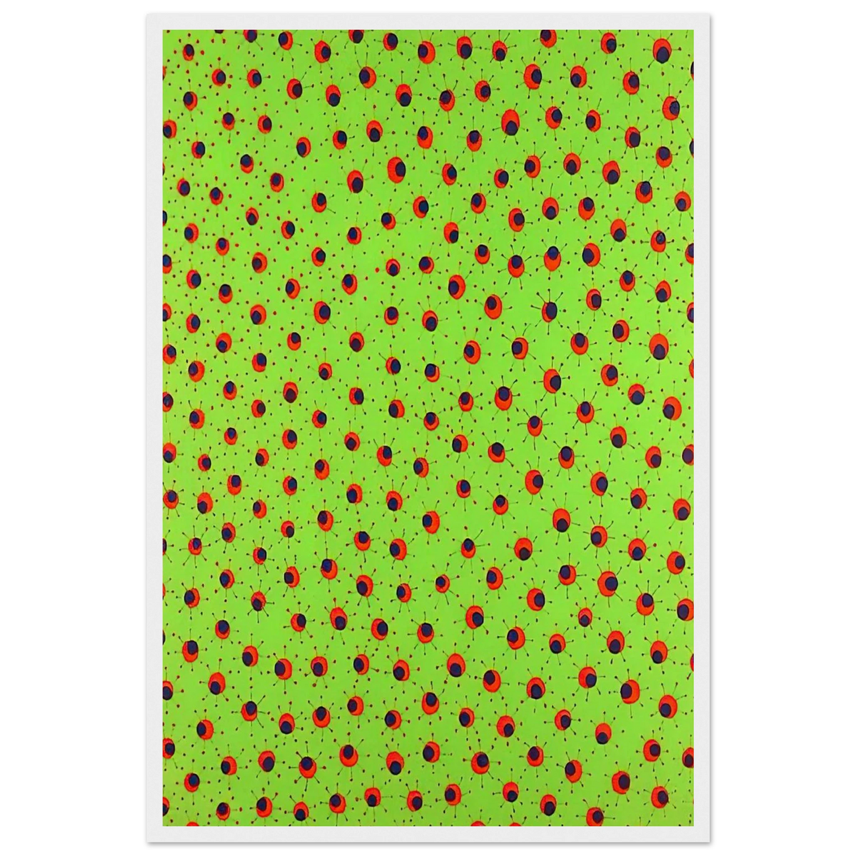 FIELDS IN SPRING 1988 Framed Poster | Yayoi Kusama Framed Prints Wall Art | Yayoi Kusama Prints