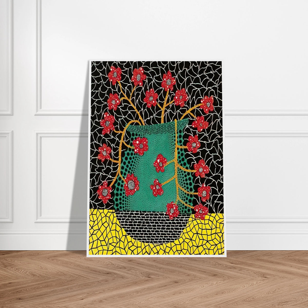 FLOWERS 1983 Framed Poster | Yayoi Kusama Framed Prints Wall Art | Yayoi Kusama Prints