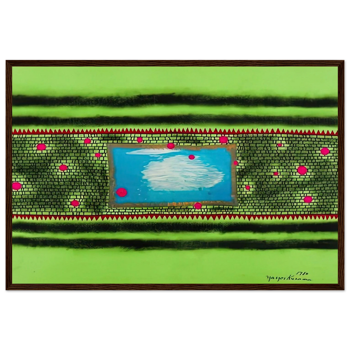 TRAVELING WATER 1980 Framed Poster | Yayoi Kusama Framed Prints Wall Art | Yayoi Kusama Prints