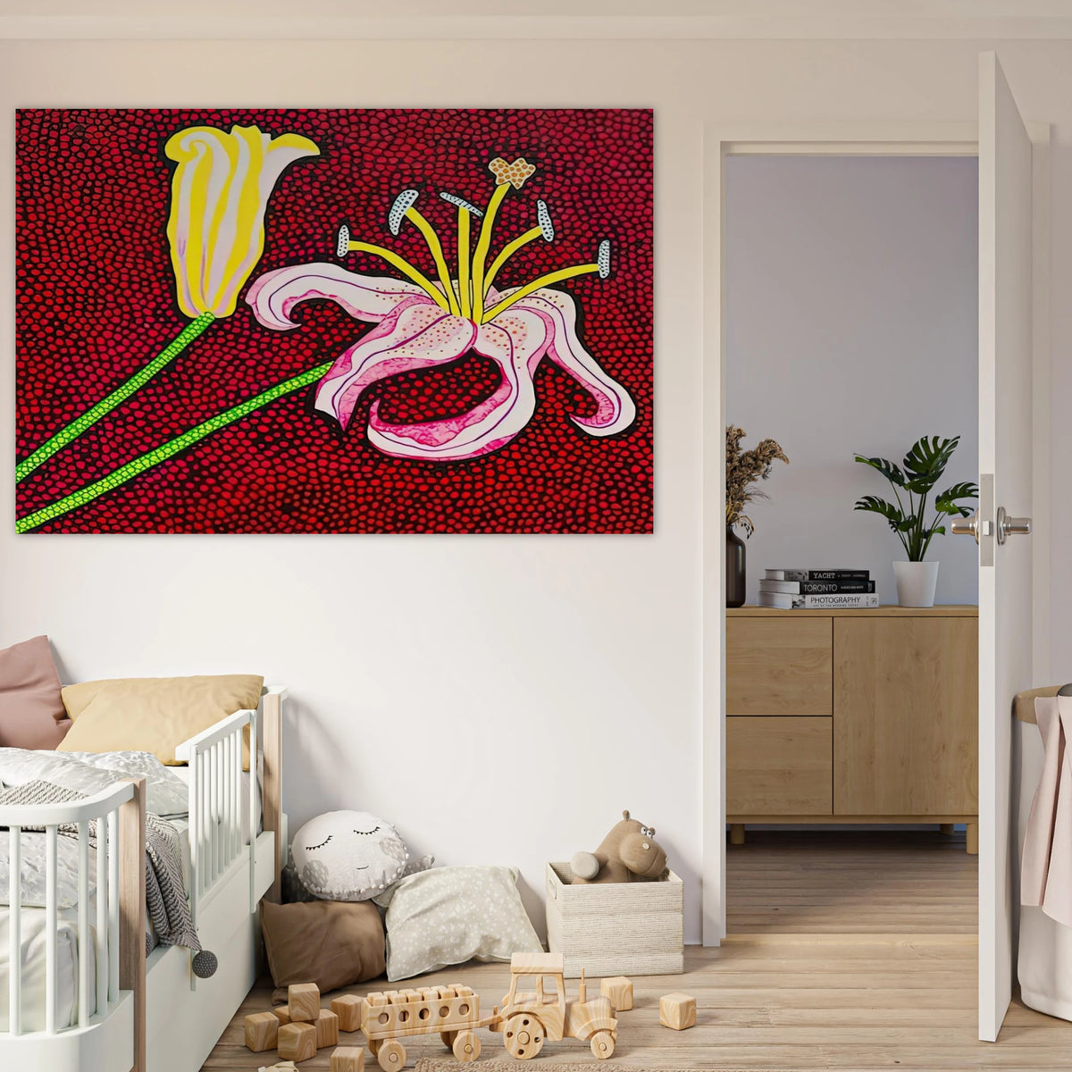 READY TO BLOSSOM IN THE MORNING 1989 Poster | Yayoi Kusama Poster | Yayoi Kusama Prints