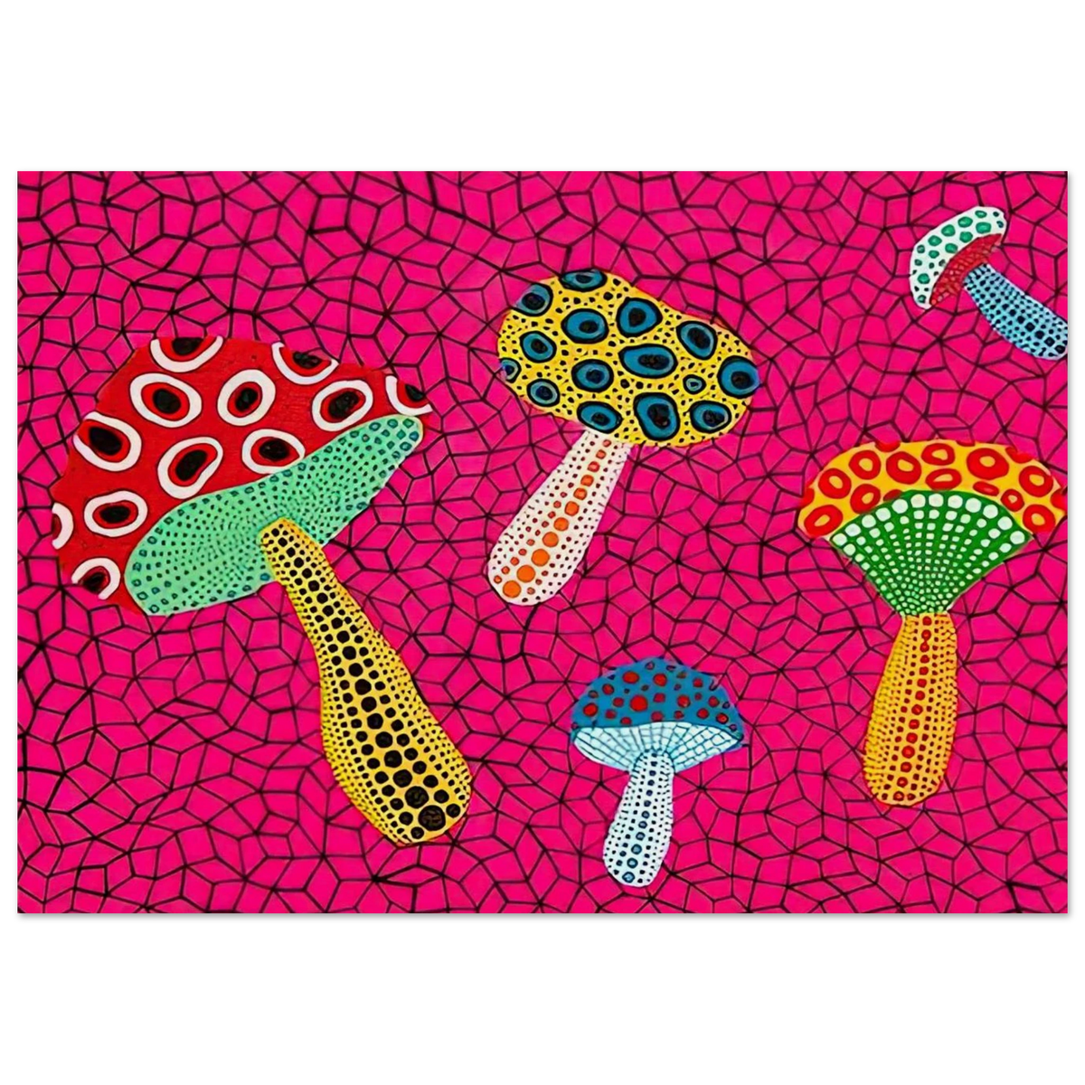 MUSHROOMS 1995 Poster | Yayoi Kusama Poster | Yayoi Kusama Prints